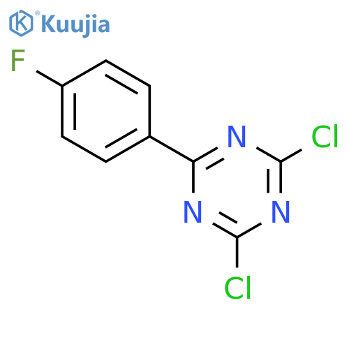 2,4-Dichloro-6-(4-fluorophenyl)-1,3,5-triazine structure