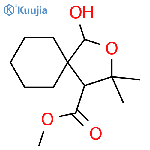 2-Oxaspiro[4.5]decane-4-carboxylic acid, 1-hydroxy-3,3-dimethyl-,methyl ester structure