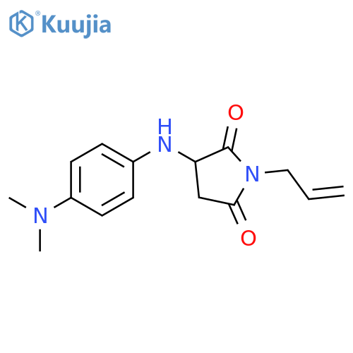 3-{[4-(dimethylamino)phenyl]amino}-1-(prop-2-en-1-yl)pyrrolidine-2,5-dione structure