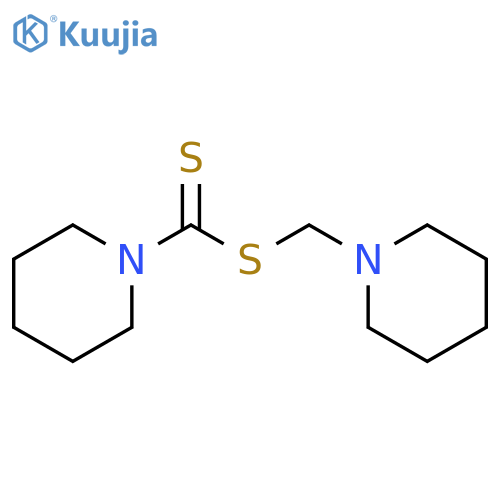 1-Piperidinecarbodithioic acid, 1-piperidinylmethyl ester structure