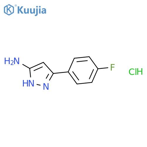 3-(4-Fluorophenyl)-1H-pyrazol-5-amine hydrochloride structure