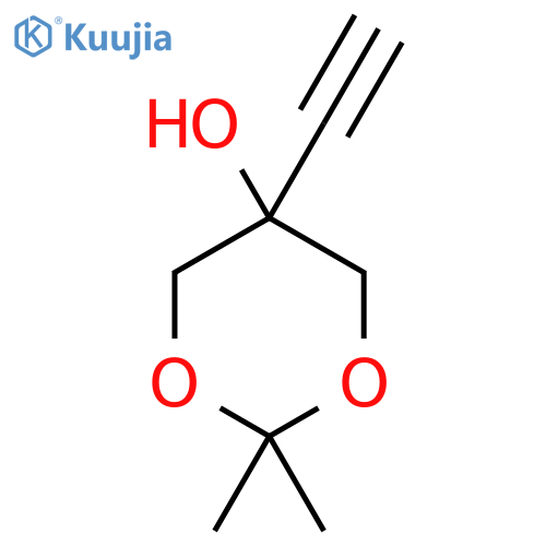 5-Ethynyl-2,2-dimethyl-1,3-dioxan-5-ol structure