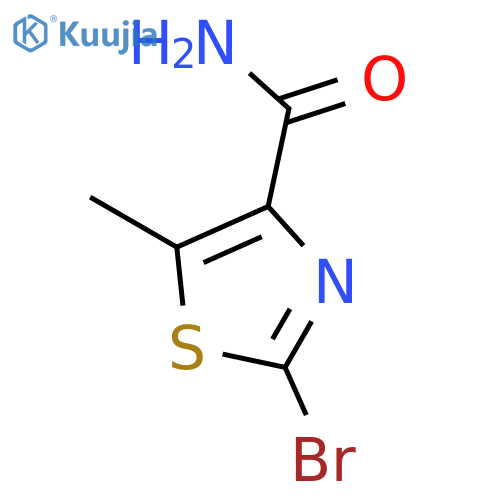 2-Bromo-5-methylthiazole-4-carboxamide structure