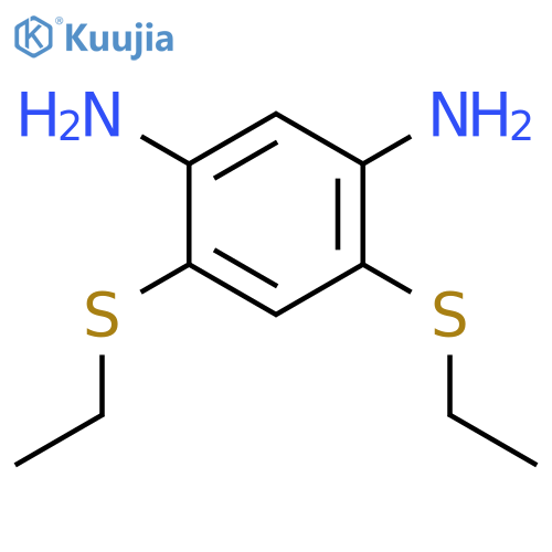 1,3-Benzenediamine, 4,6-bis(ethylthio)- structure