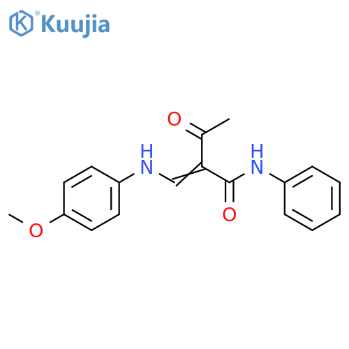 (2E)-2-{[(4-methoxyphenyl)amino]methylidene}-3-oxo-N-phenylbutanamide structure