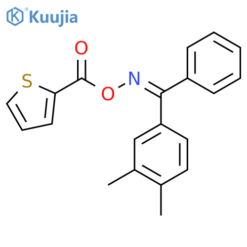 [(Z)-[(3,4-dimethylphenyl)-phenylmethylidene]amino] thiophene-2-carboxylate structure
