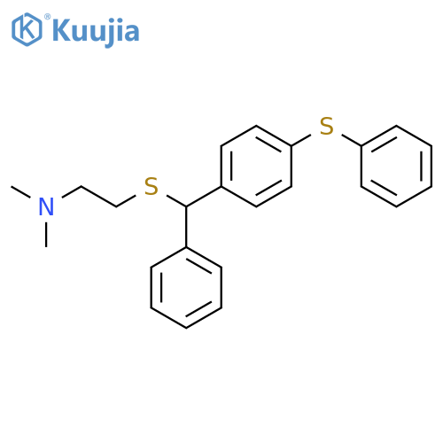 Ethanamine,N,N-dimethyl-2-[[phenyl[4-(phenylthio)phenyl]methyl]thio]- structure