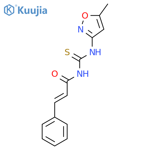N-(((5-Methylisoxazol-3-YL)amino)thioxomethyl)-3-phenylprop-2-enamide structure