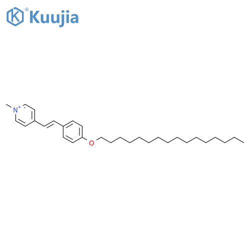 Pyridinium, 4-[2-[4-(hexadecyloxy)phenyl]ethenyl]-1-methyl- structure