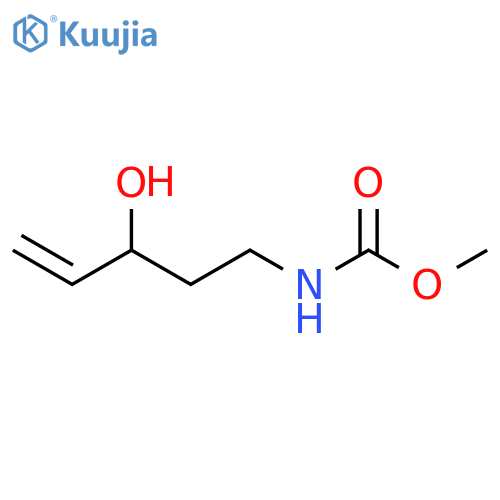 Carbamic acid, (3-hydroxy-4-pentenyl)-, methyl ester structure