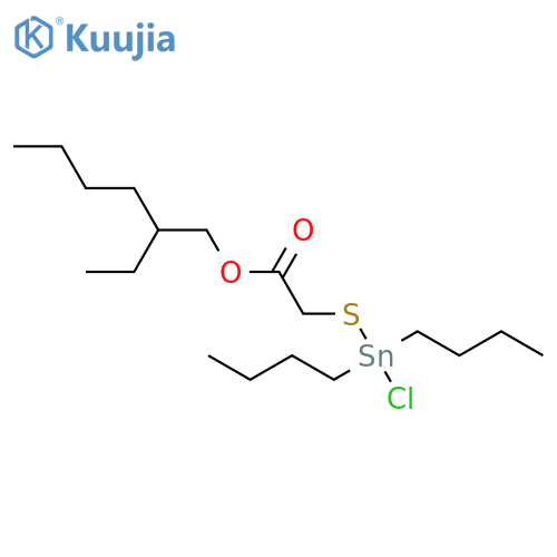 Acetic acid, [(dibutylchlorostannyl)thio]-, 2-ethylhexyl ester structure