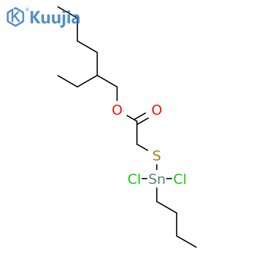 Acetic acid, [(butyldichlorostannyl)thio]-, 2-ethylhexyl ester structure