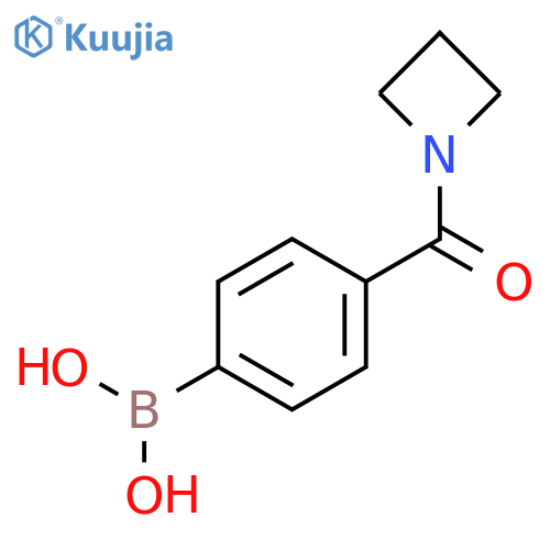 (4-(azetidine-1-carbonyl)phenyl)boronic acid structure