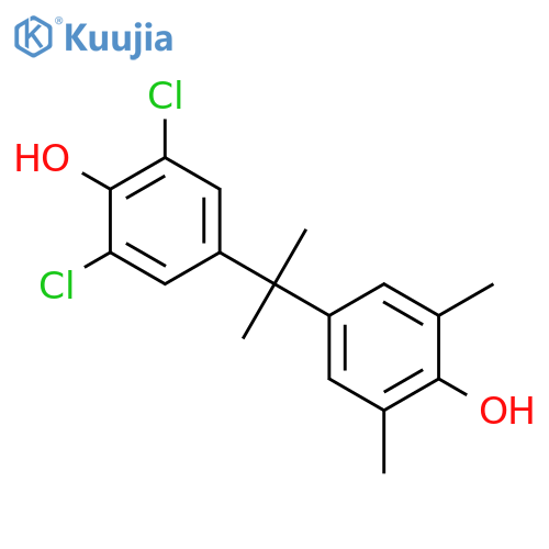 Phenol, 2,6-dichloro-4-[1-(4-hydroxy-3,5-dimethylphenyl)-1-methylethyl]- structure
