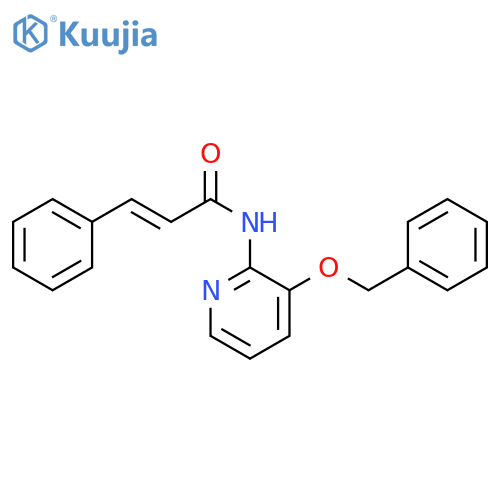 (E)-3-phenyl-N-(3-phenylmethoxypyridin-2-yl)prop-2-enamide structure