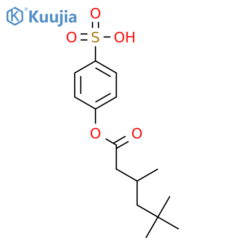 Hexanoic acid,3,5,5-trimethyl-, 4-sulfophenyl ester structure