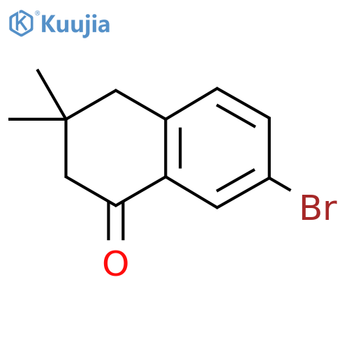 7-bromo-3,3-dimethyl-3,4-dihydronaphthalen-1(2H)-one structure