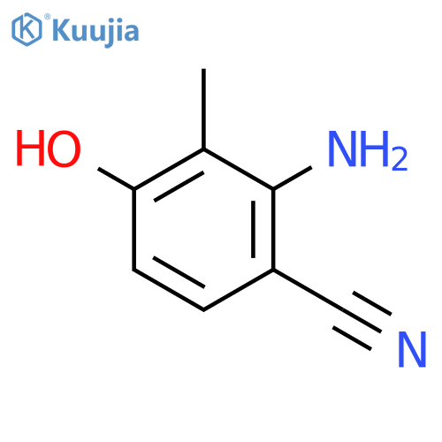 Benzonitrile, 2-amino-4-hydroxy-3-methyl- structure