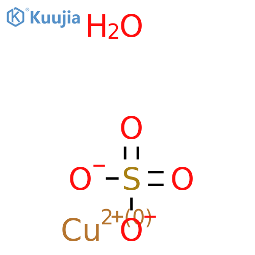 Copper sulfate monohydrate structure
