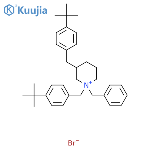 1-Benzyl-1,3-bis[4-(tert-butyl)benzyl]piperidinium bromide structure