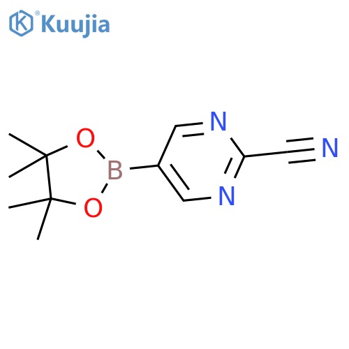 2-Cyanopyrimidine-5-boronic acid pinacol ester structure