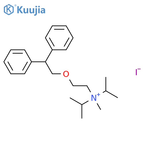 2-Propanaminium,N-[2-(2,2-diphenylethoxy)ethyl]-N-methyl-N-(1-methylethyl)-, iodide (1:1) structure