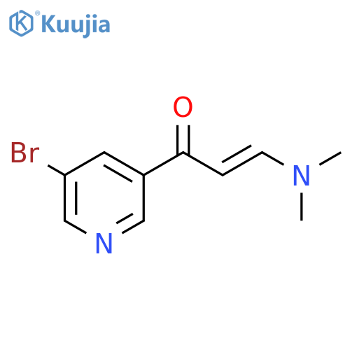 1-(5-bromopyridin-3-yl)-3-(dimethylamino)prop-2-en-1-one structure