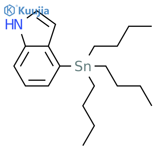 4-(tributylstannyl)-1h-indole structure