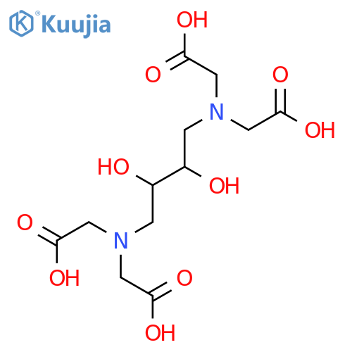 Glycine, N,N'-(2,3-dihydroxy-1,4-butanediyl)bis[N-(carboxymethyl)- structure