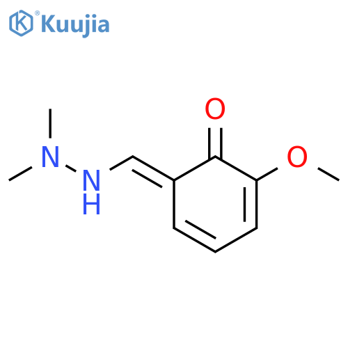 Benzaldehyde,2-hydroxy-3-methoxy-, 2,2-dimethylhydrazone structure