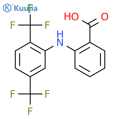 Benzoic acid,2-[[2,5-bis(trifluoromethyl)phenyl]amino]- structure