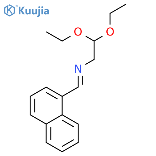 Ethanamine,2,2-diethoxy-N-(1-naphthalenylmethylene)- structure
