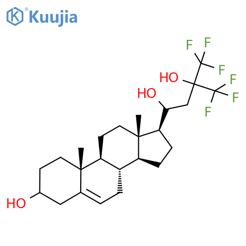 21-Norchol-5-ene-3,20,23-triol,24,24,24-trifluoro-23-(trifluoromethyl)-, (3b)- (9CI) structure