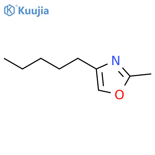 Oxazole, 2-methyl-4-pentyl- structure