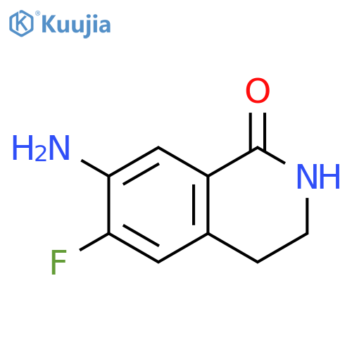 7-amino-6-fluoro-3,4-dihydro-2H-isoquinolin-1-one structure