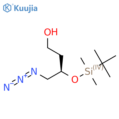 (3R)-4-azido-3-[(tert-butyldimethylsilyl)oxy]butan-1-ol structure
