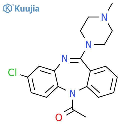 1-(8-Chloro-11-(4-methylpiperazin-1-yl)-5H-dibenzob,e1,4diazepin-5-yl)ethanone structure
