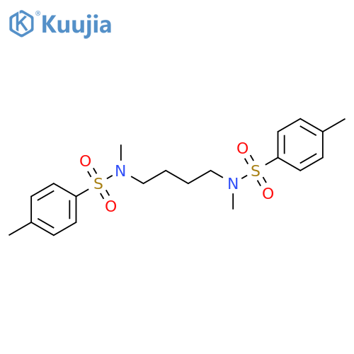N,4-dimethyl-N-[4-[methyl-(4-methylphenyl)sulfonylamino]butyl]benzenesulfonamide structure