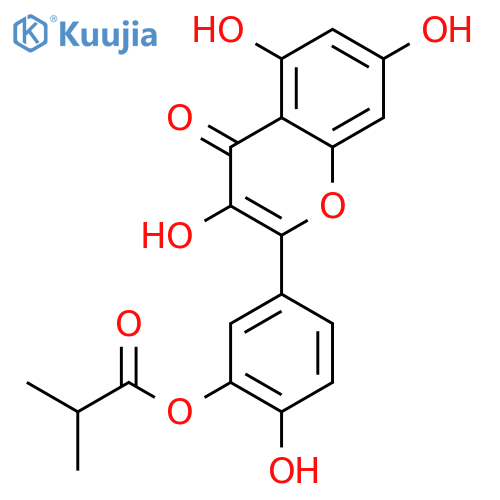 3'-O-(2-Methylpropanoyl)-3,3',4',5,7-Pentahydroxyflavone structure