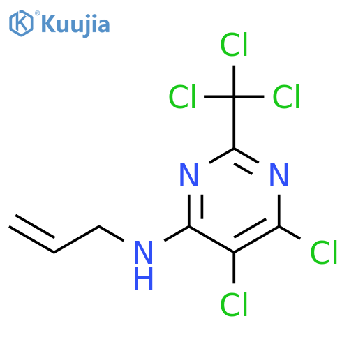 4-Pyrimidinamine, 5,6-dichloro-N-2-propenyl-2-(trichloromethyl)- structure