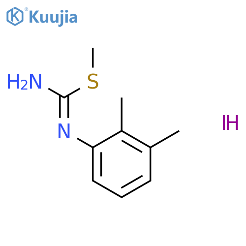 Carbamimidothioic acid,(2,3-dimethylphenyl)-, methyl ester, monohydriodide (9CI) structure