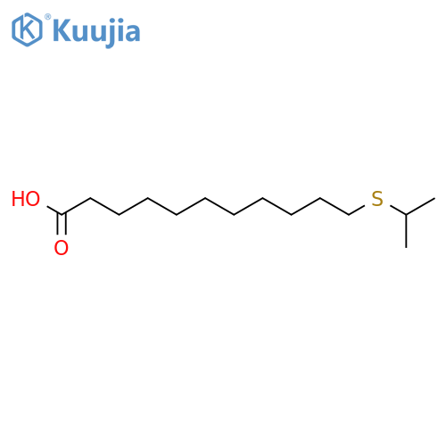 Undecanoic acid,11-[(1-methylethyl)thio]- structure