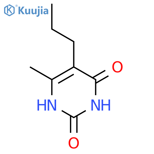2,4(1H,3H)-Pyrimidinedione,6-methyl-5-propyl- structure