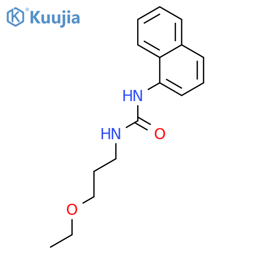 Urea,N-(3-ethoxypropyl)-N'-1-naphthalenyl- structure