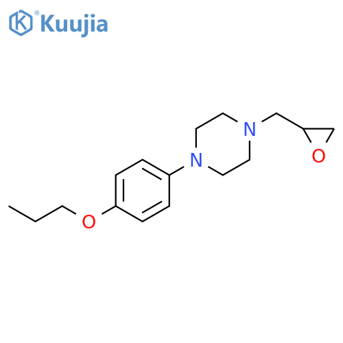 Piperazine, 1-(2-oxiranylmethyl)-4-(4-propoxyphenyl)- structure
