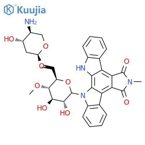 3-[(3R,4R,5S,6R)-6-[[(2S,4S,5S)-5-Amino-4-hydroxyoxan-2-yl]oxymethyl]-3,4-dihydroxy-5-methoxyoxan-2-yl]-13-methyl-3,13,23-triazahexacyclo[14.7.0.02,10.04,9.011,15.017,22]tricosa-1,4,6,8,10,15,17,19,21-nonaene-12,14-dione structure