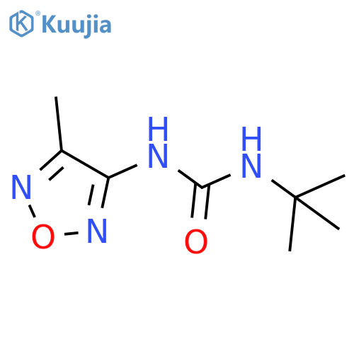 Urea, N-(1,1-dimethylethyl)-N'-(4-methyl-1,2,5-oxadiazol-3-yl)- structure