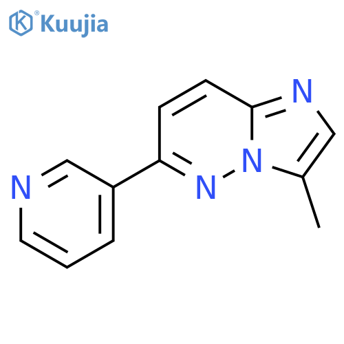 Imidazo[1,2-b]pyridazine, 3-methyl-6-(3-pyridinyl)- structure