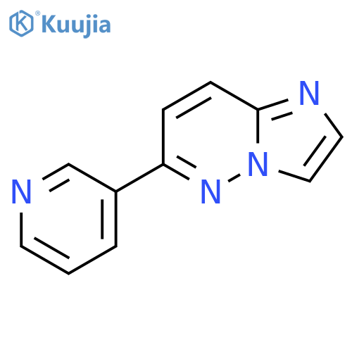 Imidazo[1,2-b]pyridazine, 6-(3-pyridinyl)- structure