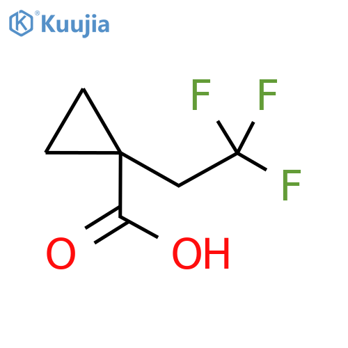 1-(2,2,2-trifluoroethyl)cyclopropane-1-carboxylic Acid structure